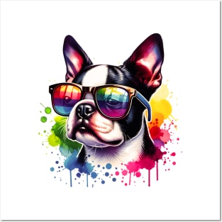 Cool Boston Terrier Posters and Art